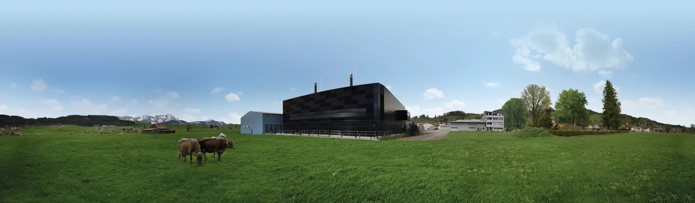 Panorama des Rechenzentrums Ostschweiz in Gais